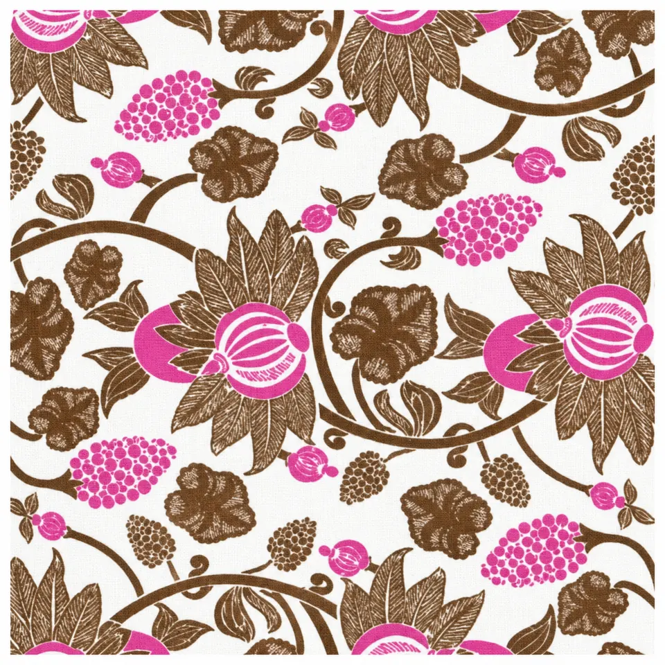 Runner striscia · Blooming — Runner striscia · Blooming · Marrone Fuxia — 50 × 120 cm. Immagine illustrativa del prodotto.